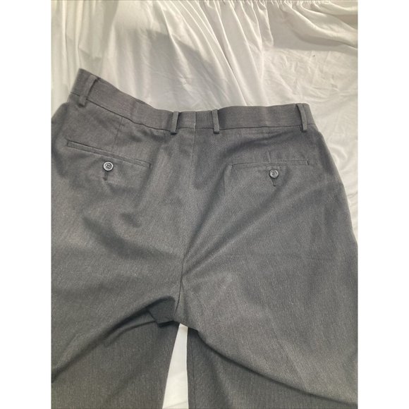 Dockers D2 Straight Fit Grey Black  Pants Men's 34x34 Pleated Dress Pants - Picture 6 of 6